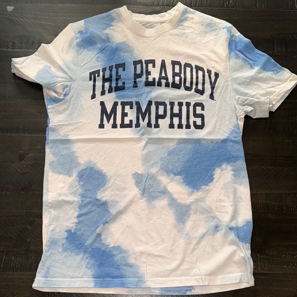 The Peabody Memphis Blue Tie-Dye Short Sleeve T-Shirt Champion Brand Adult MED - Picture 1 of 13